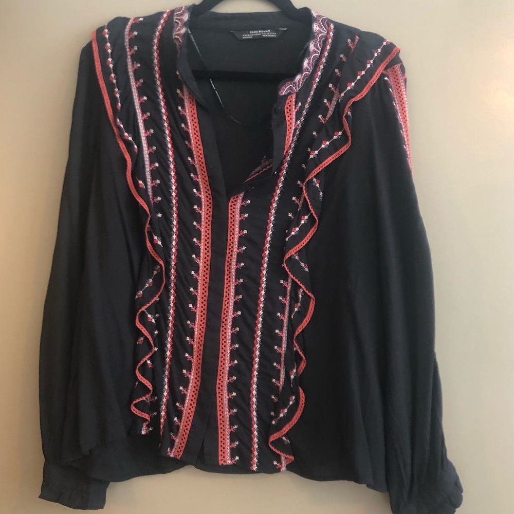 Zara Ruffle Top